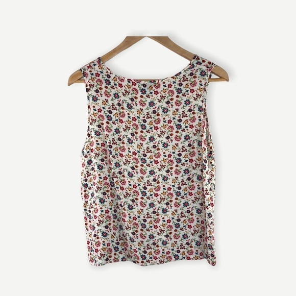 Forever 21 floral print multi-color tank top, L - Picture 2 of 8